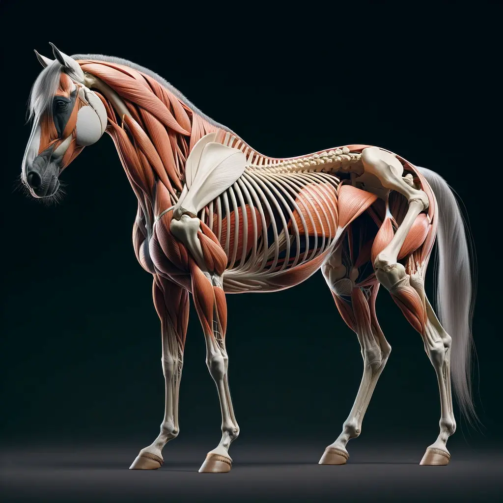 Anatomie eines Pferdes
