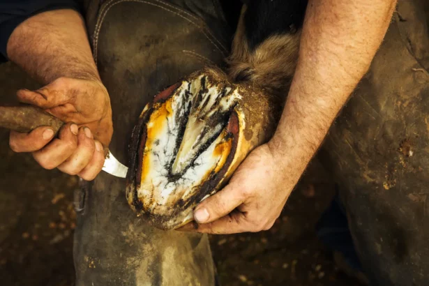 Wie sieht ein gesunder Huf beim Pferd aus?