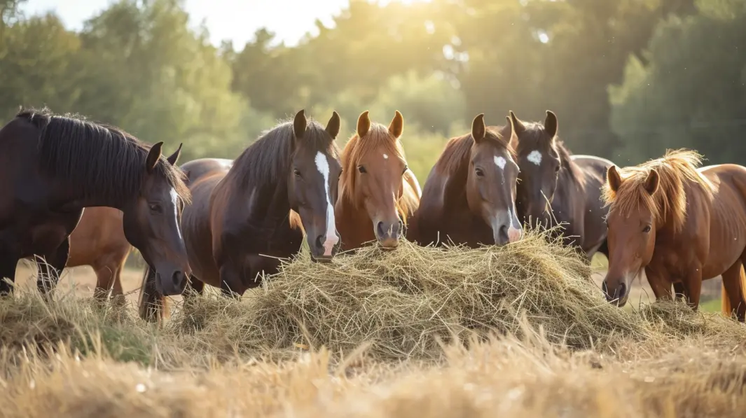 Weide oder Heu – Das Dilemma der Pferdeernährung. Soll man wirklich Heu zufüttern, wenn das Pferd auf der Weide steht?