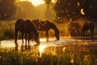 Natürlicher Rundumschutz: Pferdegold Bremsenspray gegen Insekten und Fliegen