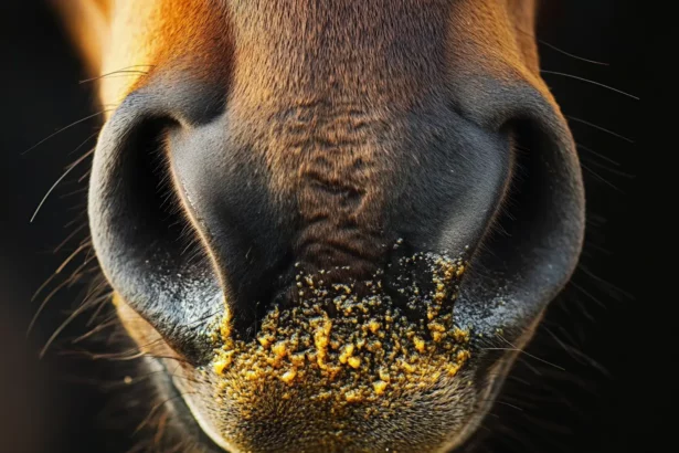 Pferd gelber Nasenausfluss einseitig - Was bedeutet das und was kann man da machen?